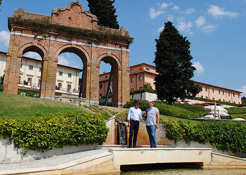 Igor Righetti con Nicola Angelo Fortunati, direttore generale Therme & Spa Igor Righetti con Nicola Angelo Fortunati, direttore generale Therme & Spa