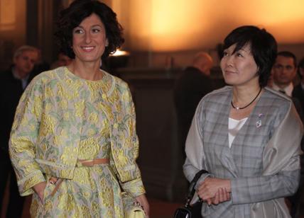 Agnese Renzi, look made in Italy per la first lady giapponese