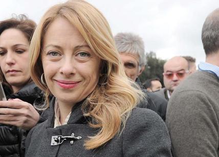 Giorgia Meloni incinta tra i politici al Family Day
