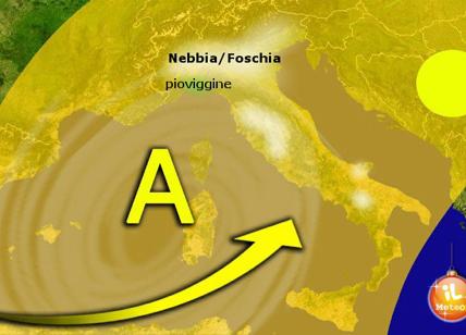 Previsioni meteo, weekend col bel tempo. Nebbia e temperature in rialzo