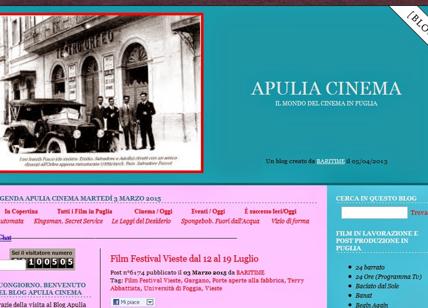 Il Blog 'Apulia Cinema' Primo nel settore in Italia