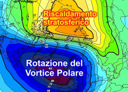 Meteo, Vortice Polare disintegrato. Gelo polare a febbraio