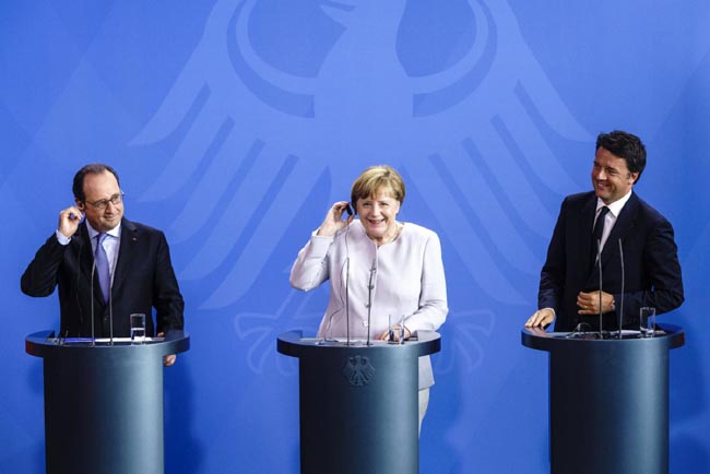 conferenza Holland Merkel Renzi (1)