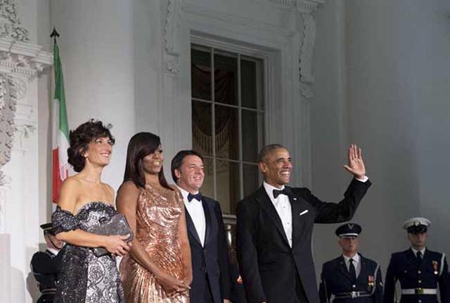 Renzi da Obama alla cena di Stato alla Casa Bianca