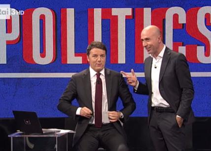 Semprini risorge grazie all'effetto Renzi: Politics vola su Rai 3 al 6,4%