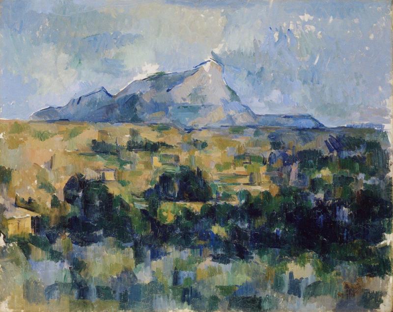 Cezanne, La Montagne Sainte Victoire vue des Lauves, 1902 1906   collezione privata