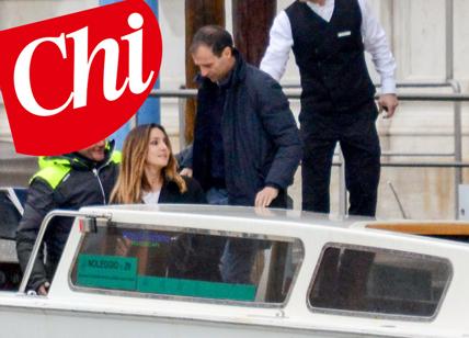 Ambra Angiolini e Massimiliano Allegri: luna di miele a Venezia. Foto