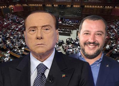 Berlusconi Salvini ape