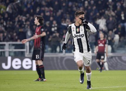 Juventus, Dybala gol su rigore e attacco: "I milanisti si lamentano da 6 anni"