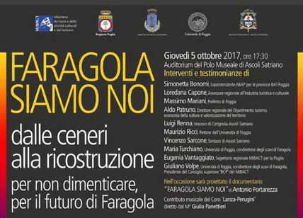 Faragola, Capone: 'Si riparte, sarà Cantiere aperto per lavori '