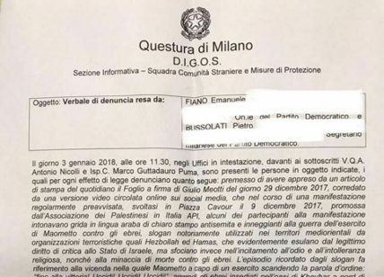 Pd denuncia: slogan antisemiti a corteo di Milano. Il documento