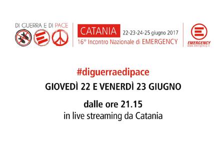 #diguerraedipace, in diretta web con emergency