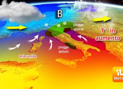 Previsioni meteo, perturbazioni atlantiche: pioggia e tanta neve sulle Alpi