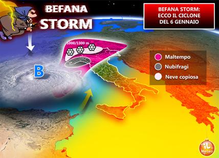 Previsioni meteo, dal 6 gennaio ciclone sull’Italia