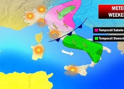 Previsioni meteo, Pasqua e Pasquetta con temporali. Mappa