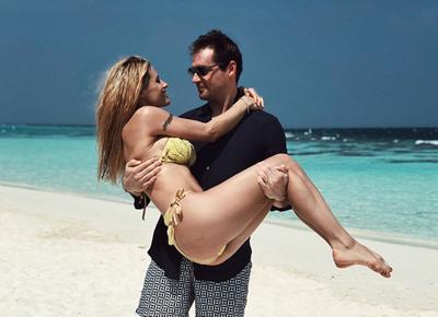 Michelle Hunziker tomaso trussardi