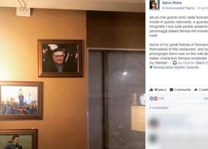 Riina, foto al ristorante con quella di Baggio. Il figlio esulta su Facebook