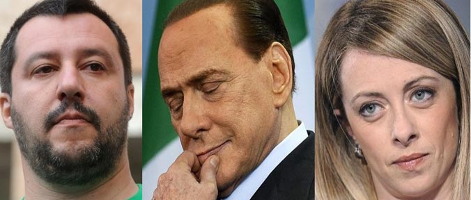 Salvini Berlusconi Meloni a