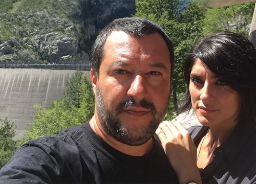Matteo Salvini - Elisa Isoardi Matteo Salvini - Elisa Isoardi