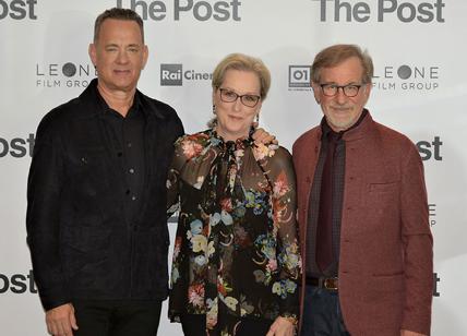 The Post, foto della premier con Meryl Streep, Tom Hanks e Steven Spielberg
