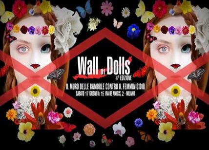 "Wall of Dolls": bambole contro il femminicidio con Jo Squillo a Milano