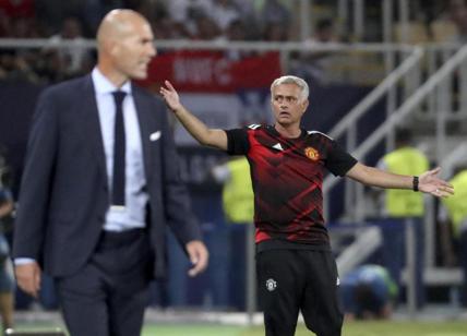 Supercoppa Europea Real Madrid-Manchester United 2-1. Zidane batte Mourinho