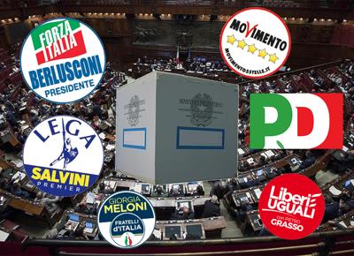 Elezioni 2018 Partiti urna elettorale ape