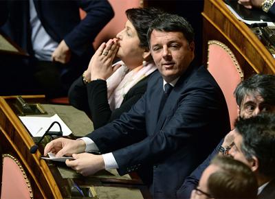 Primo giorno senato renzi ape
