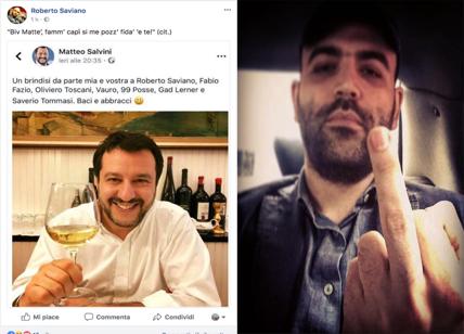 Elezioni, scontro Salvini-Saviano Per lo scrittore il leghista beve piscio