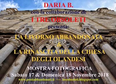 Locandina evento "LA LIVORNO ABBANDONATA E LA RINASCITA DELLA CHIESA DEGLI OLANDESI"