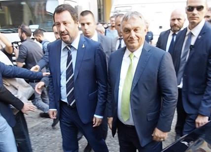 Milano, l'incontro tra Salvini e Orban. FOTO