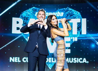 Battiti Live 2018 Alan Palmieri ed Elisabetta Gregoraci ape