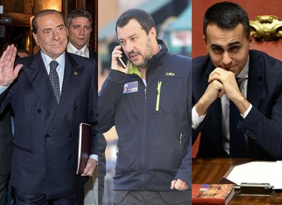 berlusconi salvini di maio ape