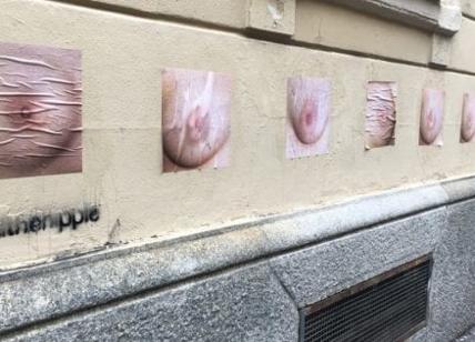 Pavia tappezzata di foto di capezzoli: controcensura di due ragazze milanesi