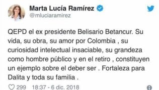 Colombia: tweet sbagliato,vice presidente annuncia la morte di Betancur