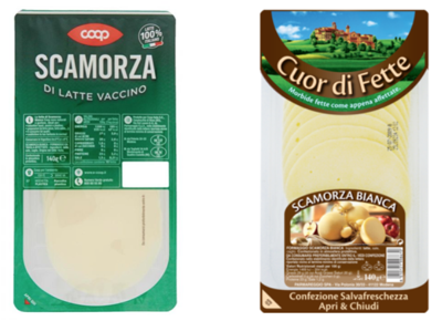 coop parmareggio scamorza bianca fette