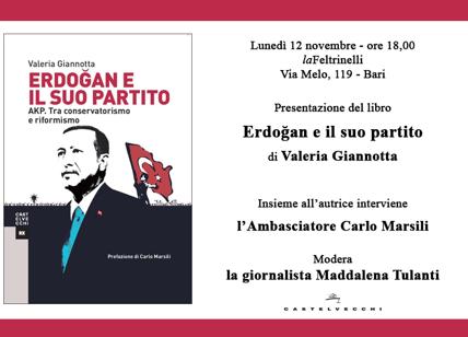 'Erdogan e il suo partito', a Bari Valeria Giannotta e Carlo Marsili