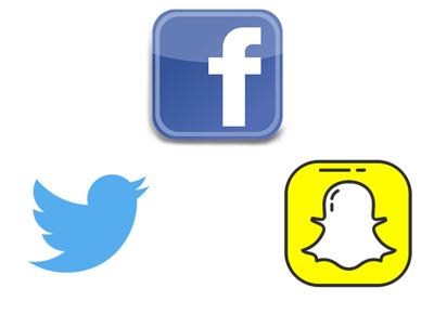 Facebook twitter snapchat logo ape