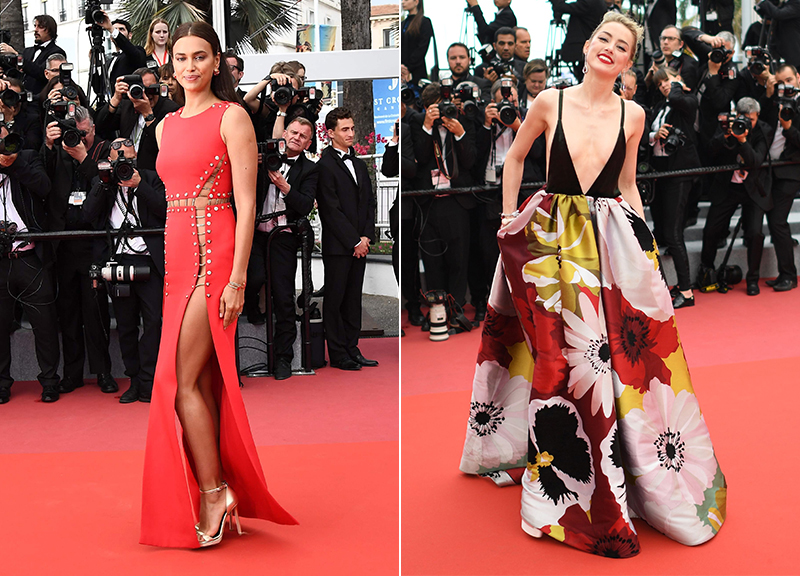 Cannes 2018 look: Amber Heard scollatissima, Irina Shayk colpisce ancora. FOTO