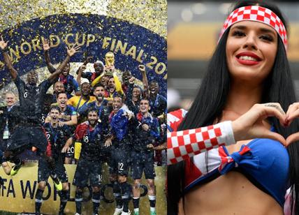 Francia campione del mondo Deschamps: "Che forza mentale" Mbappé super. E la sexy tifosa...
