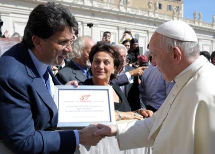 Editoria, i 30 anni dell'Italpress. Papa Francesco riceve la delegazione