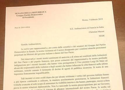 Andrea Marcucci, senatore Pd, scrive una lettera di scuse alla Francia
