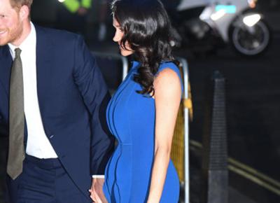 Meghan Markle vestito blu pancino sospetto ape 2