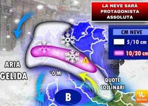 Neve in pianura. Neve a Milano e Torino. Confermato. Ecco quando. Meteo neve