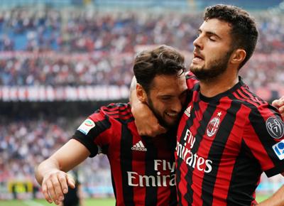 milan Hakan Calhanoglu cutrone