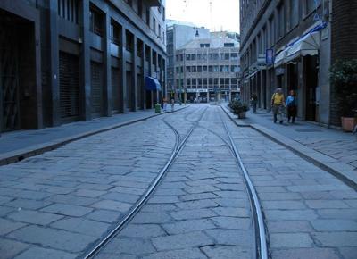 Milano pavè binari