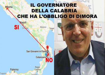 Governatore Calabria ha obbligo dimora. Non può andare in Regione ma a Roma sì