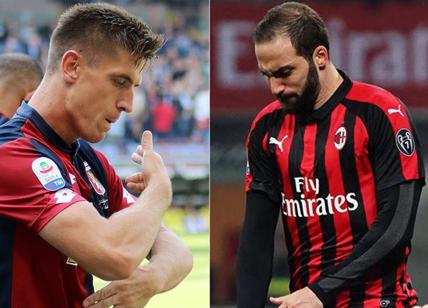 Milan accelera per Piatek al Genoa. Higuain-Chelsea? La Juventus...