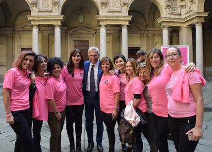 PittaRosso PINK PARADE fiocco rosa umano per il GUINNESS WORLD a Milano