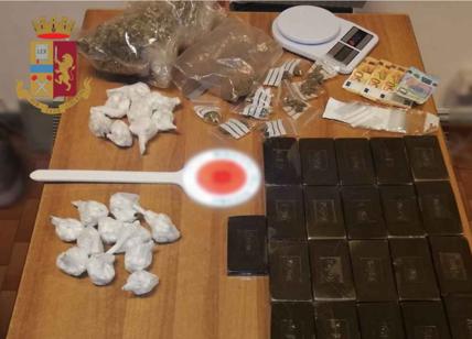 Cocaina, hashish e marijuana nella lavastoviglie: arrestato spacciatore